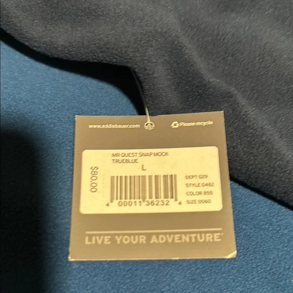 Eddie Bauer Two-Tone Fleece Pullover - Picture 2 of 7